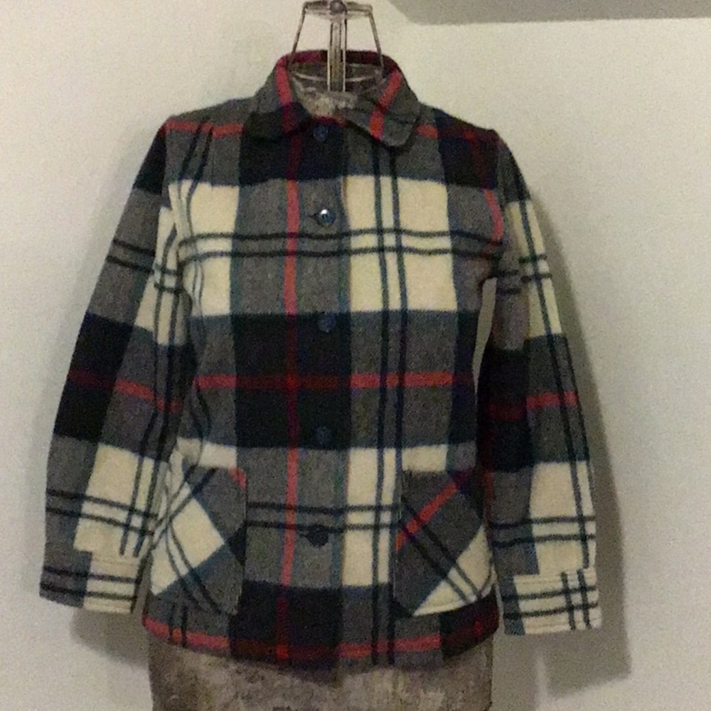 Bemidji Wool Plaid Jacket Size 32 Vintage